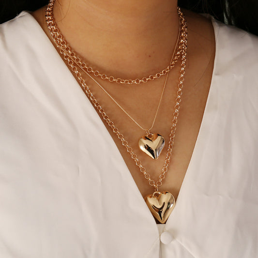 MultiLayer Heart Pendants Necklaces